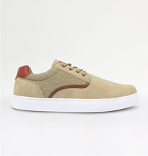 Pegasus Wide Fit Lace Shoe with Canvas Trim - MJ115